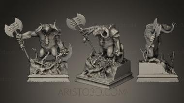 Figurines heroes, monsters and demons (STKM_0176) 3D model for CNC machine